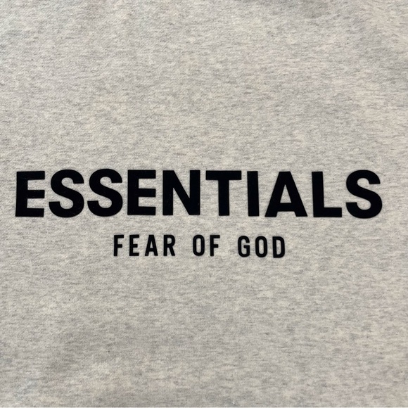 Essentials Gray Hoodie for Men - Picture 9 of 11